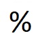 na obrázku je znak percento